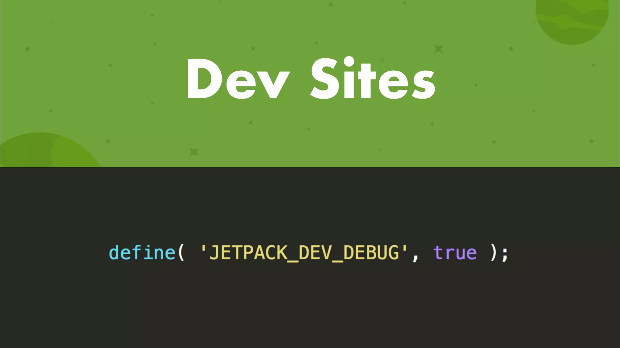 Dev Sites
 