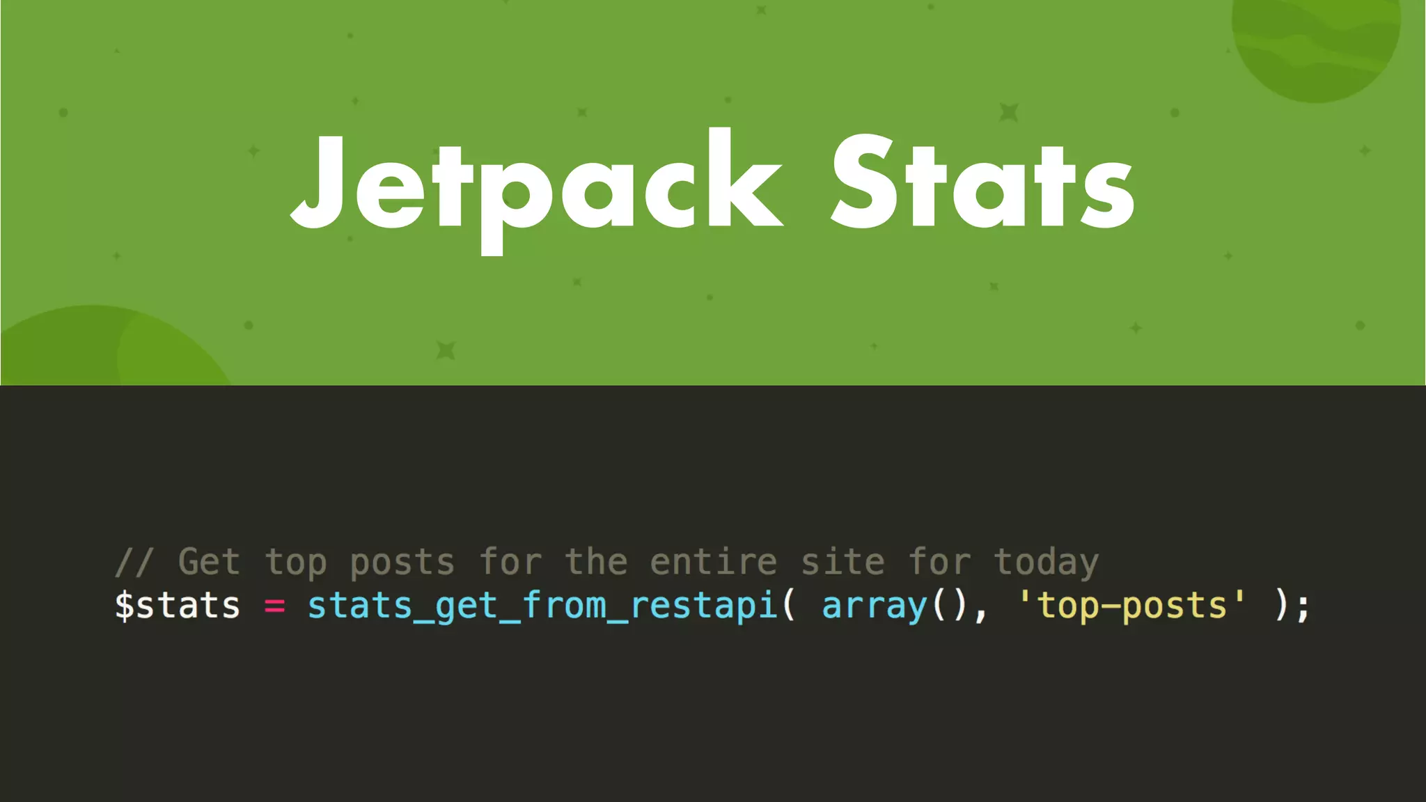 Jetpack Stats
 