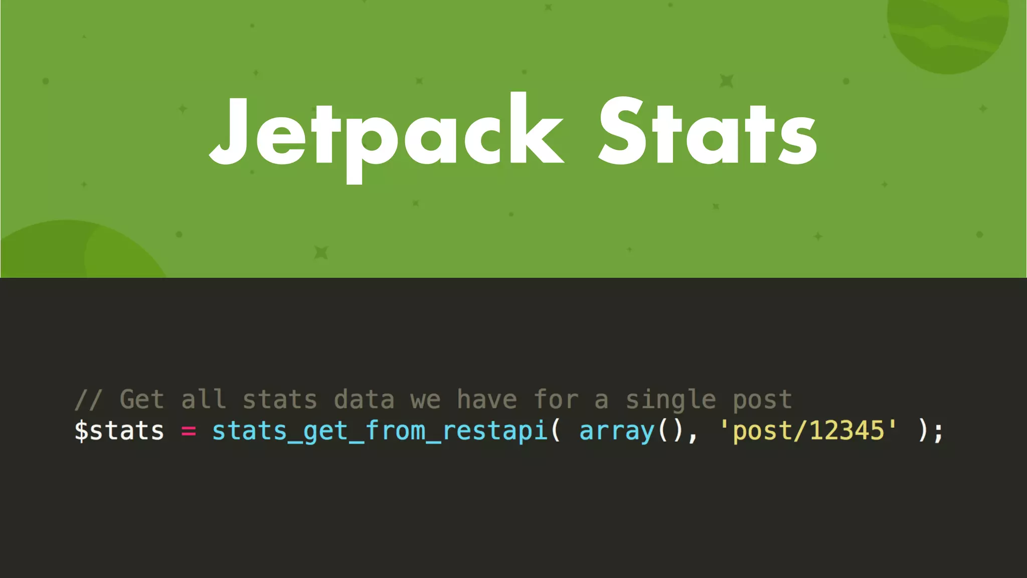 Jetpack Stats
 