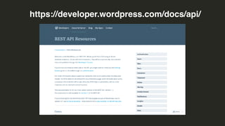 https://developer.wordpress.com/docs/api/
 