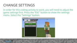 Coding with Minecraft_Unit 2 Events_Presentation (3).ppt