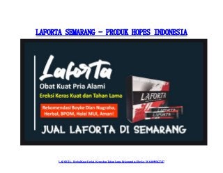 LAFORTA - Herbal Kuat Ereksi, Keras dan Tahan Lama Rekomendasi Boyke - WA 08995027427
LAFORTA SEMARANG - PRODUK HOPES INDONESIA
 