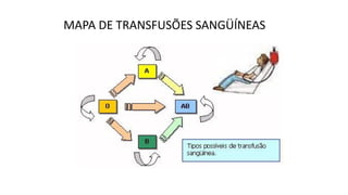 MAPA DE TRANSFUSÕES SANGÜÍNEAS
 