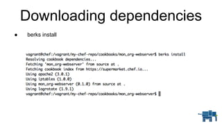 ● berks install
Downloading dependencies
 