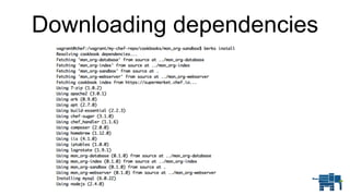 Downloading dependencies
 