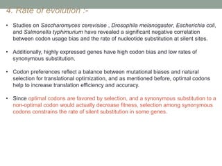 Codon usage/bias | PPTX