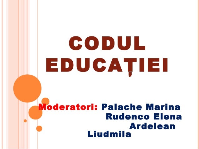 Codul Educatiei