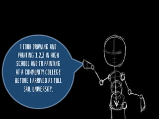I toOk DrawinG anD
paInTinG 1,2,3 in higH
sChoOl anD to paInTinG
at a comMunitY colLege
before I arRived at fulL
saIl UniverSitY.
 