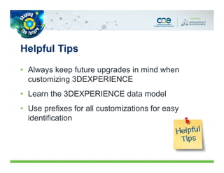 COE 2017: Your first 3DEXPERIENCE customization | PDF