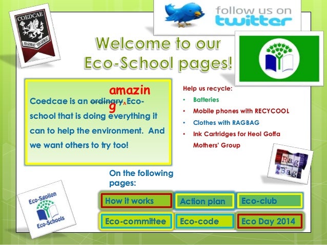 coedcae eco school website powerpoint
