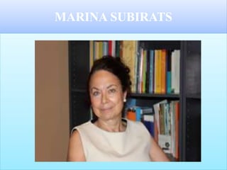 MARINA SUBIRATS
 