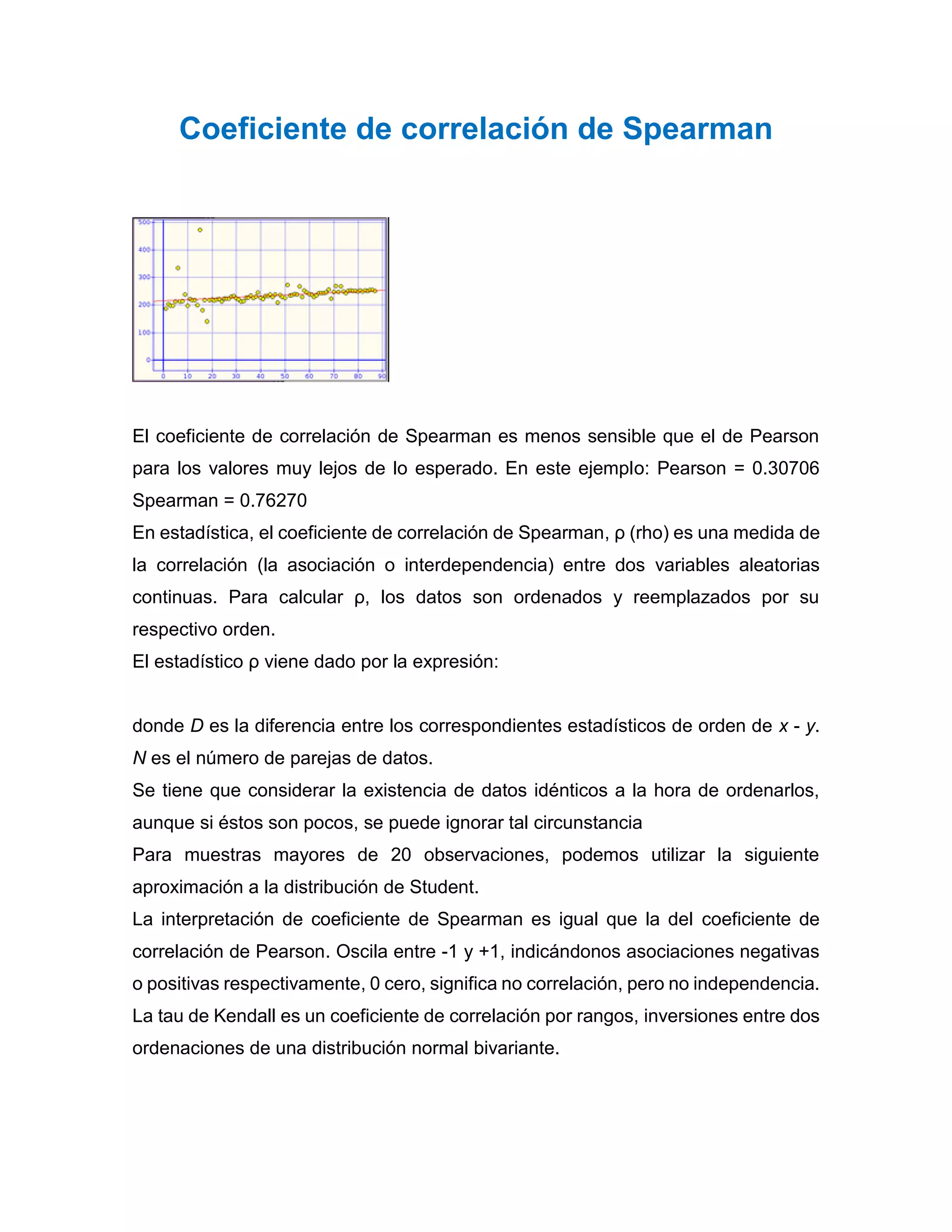 Coeficiente de correlación de spearman | PDF | Physics | Science