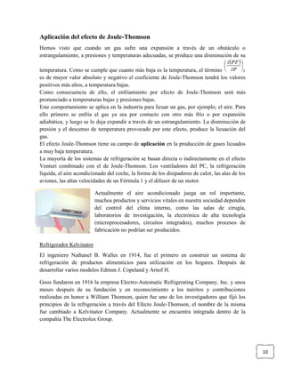 Coeficiente De  Joule Y  Thomson