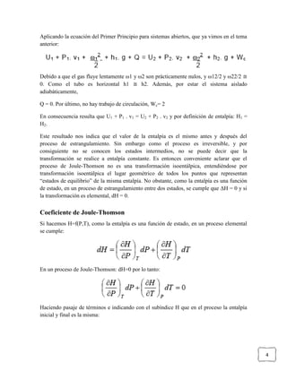 Coeficiente De  Joule Y  Thomson