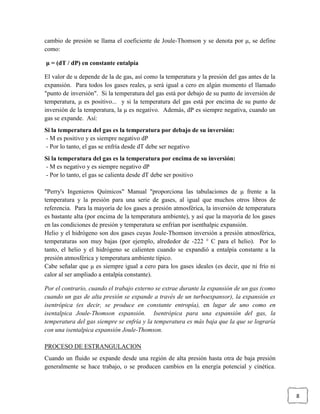 Coeficiente De  Joule Y  Thomson