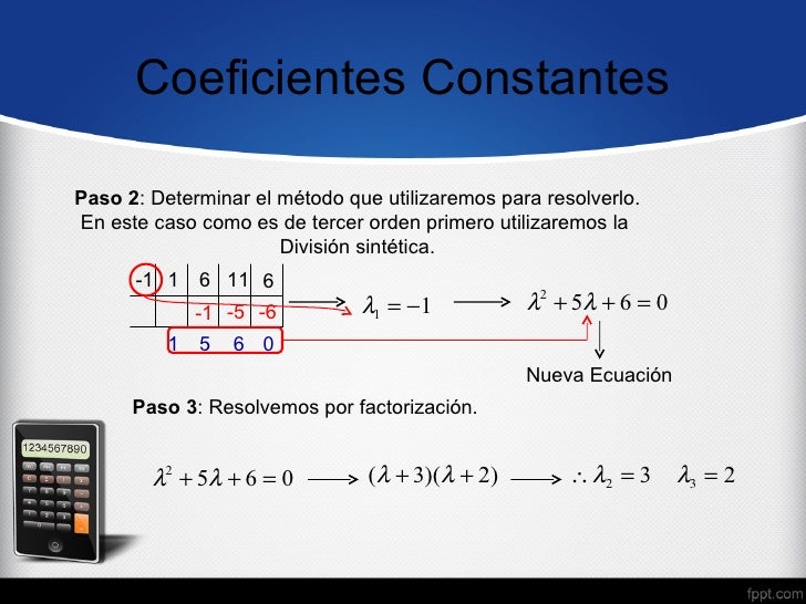 Coeficientes constantes