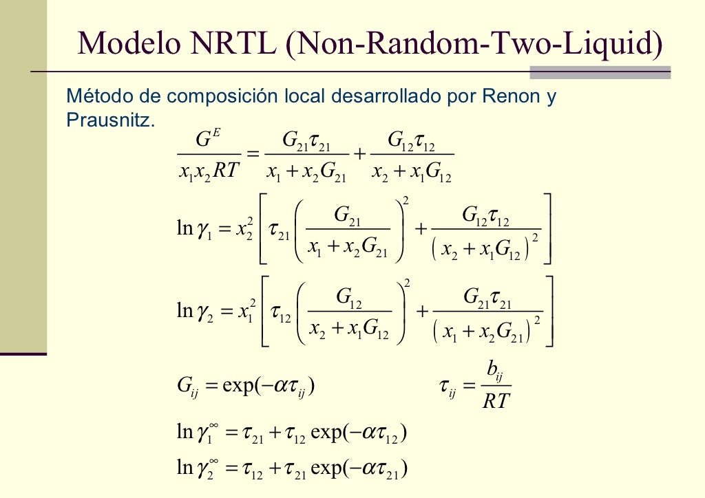Coeficientes de actividad