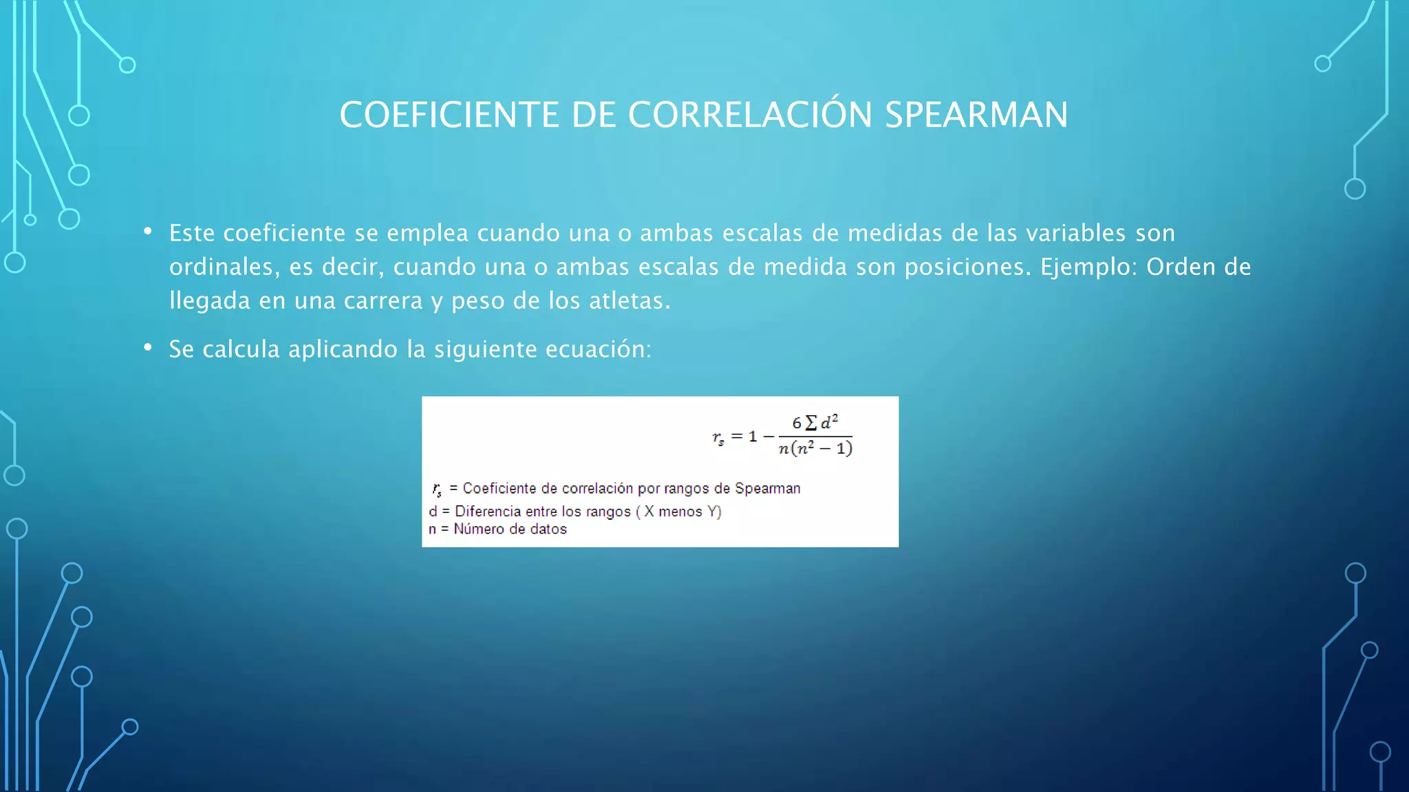 Coeficientes de correlacion pearson spearman | PPT