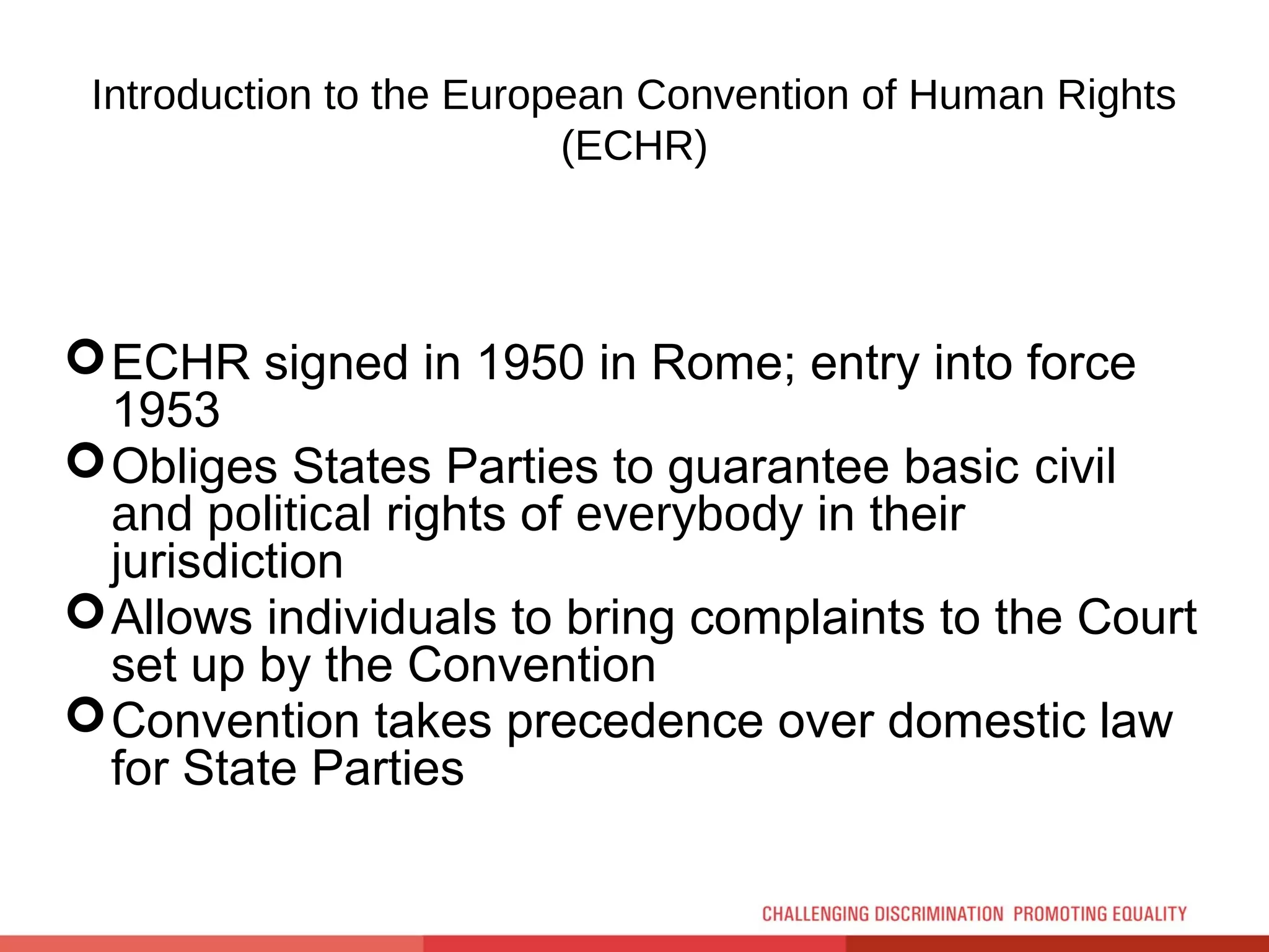 Human Rights Protection System in the Council of Europe - ERRC | PPT