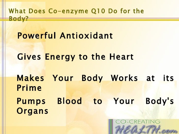 Coenzyme Q10 And Cardiovascular Health