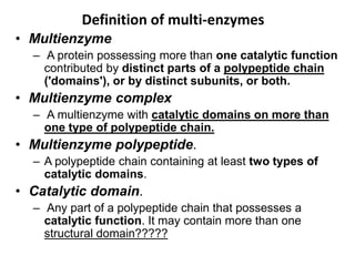 Multienzyme Complex Simple Coenzymes and Cofactors -pg.pptx
