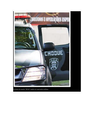 Os botes de assalto "SELVA" usados em operações anfíbias.
 