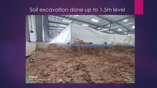 Soil excavation done up to 1.5m level
 