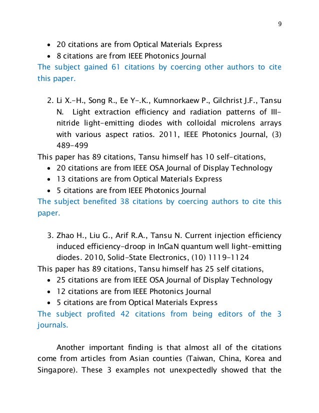 Coercive citation Coercive citation
