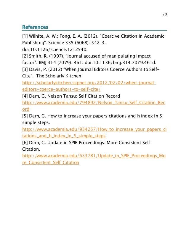 Coercive citation Coercive citation