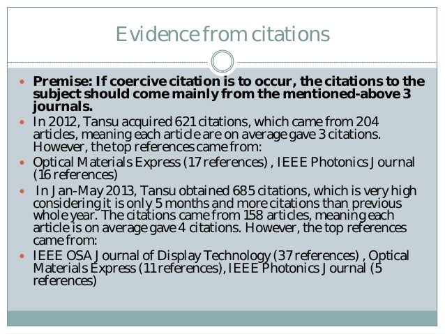 Coercive citation, cite my paper or else Coercive citation, cite my paper or else