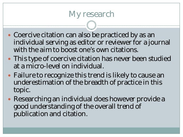 Coercive citation, cite my paper or else Coercive citation, cite my paper or else