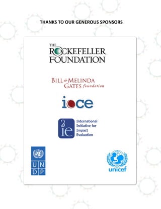 THANKS TO OUR GENEROUS SPONSORS
 