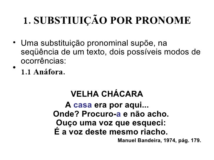 Assinale A Melhor Definição Para Coesão Por Reiteração