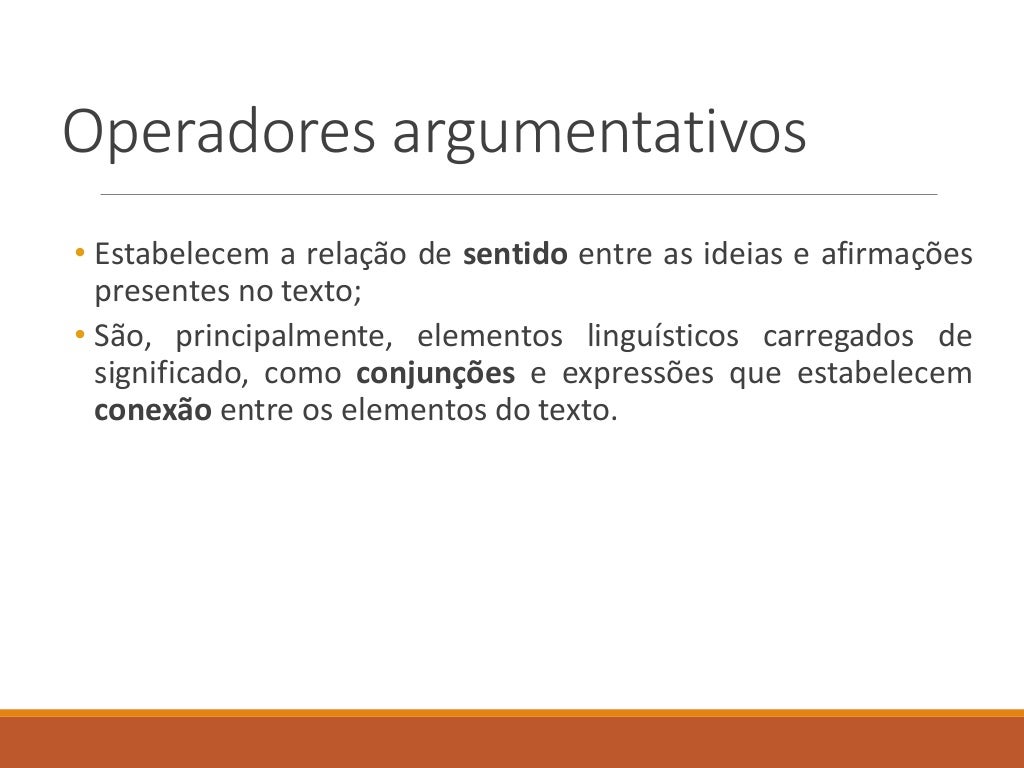 Coesão e operadores argumentativos