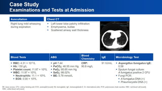 Case Study
Examinations and Tests at Admission
 