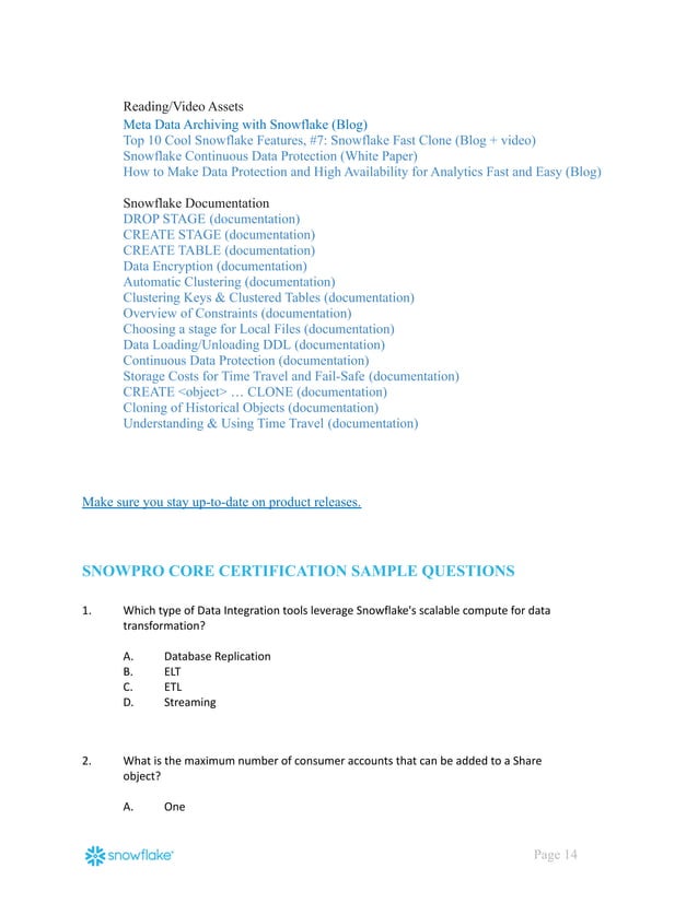 SnowProCore StudyGuide PDF