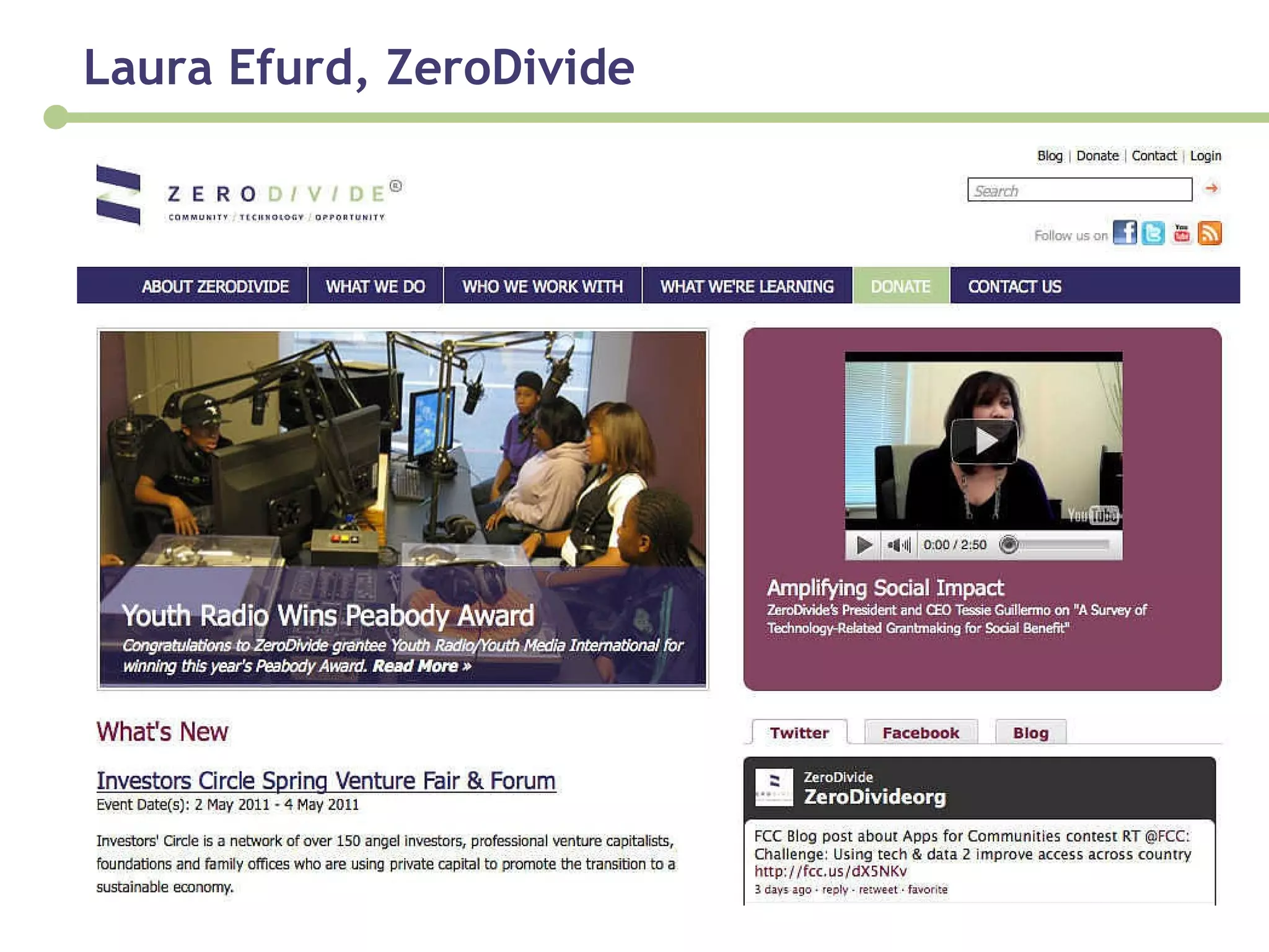 Laura Efurd, ZeroDivide 