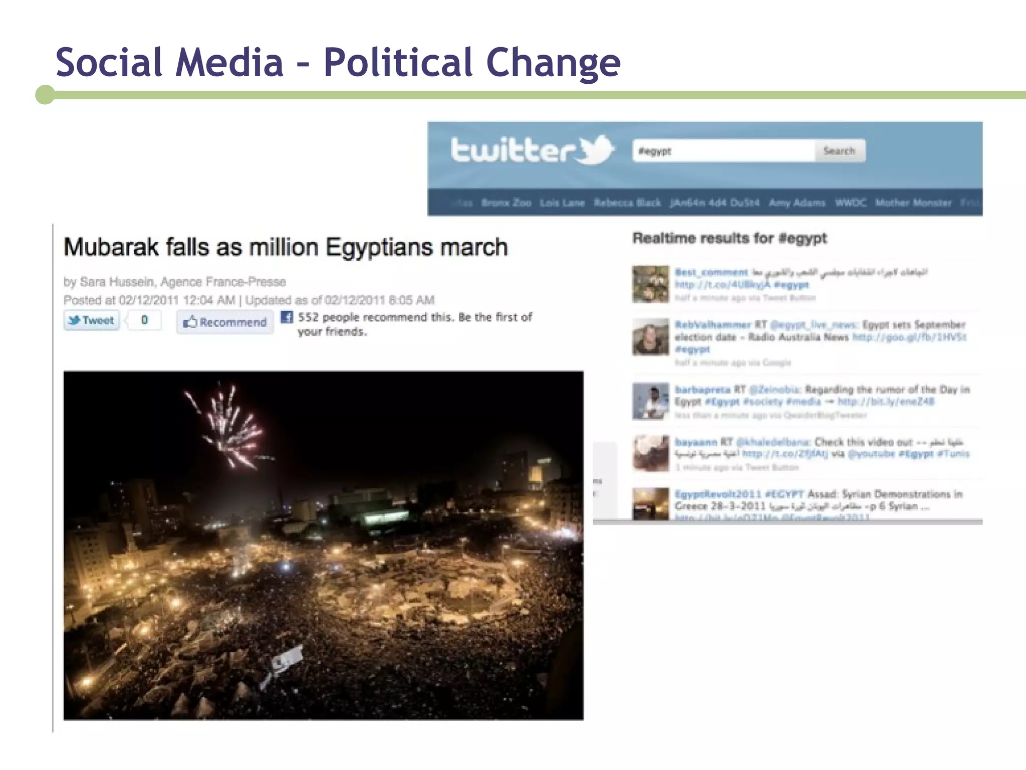 Social Media – Political Change 