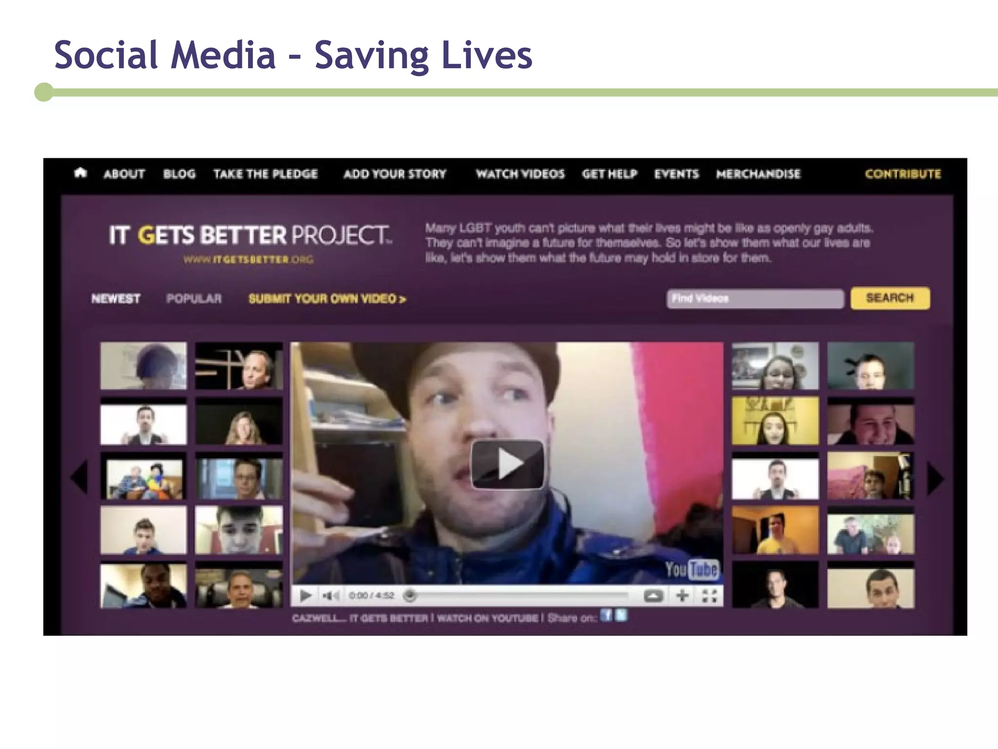 Social Media – Saving Lives 