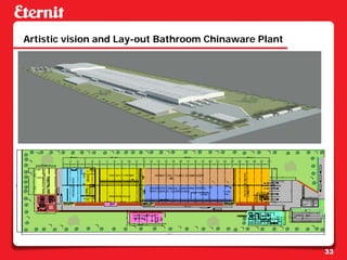 Artistic vision and Lay-out Bathroom Chinaware Plant




                                                       33
 