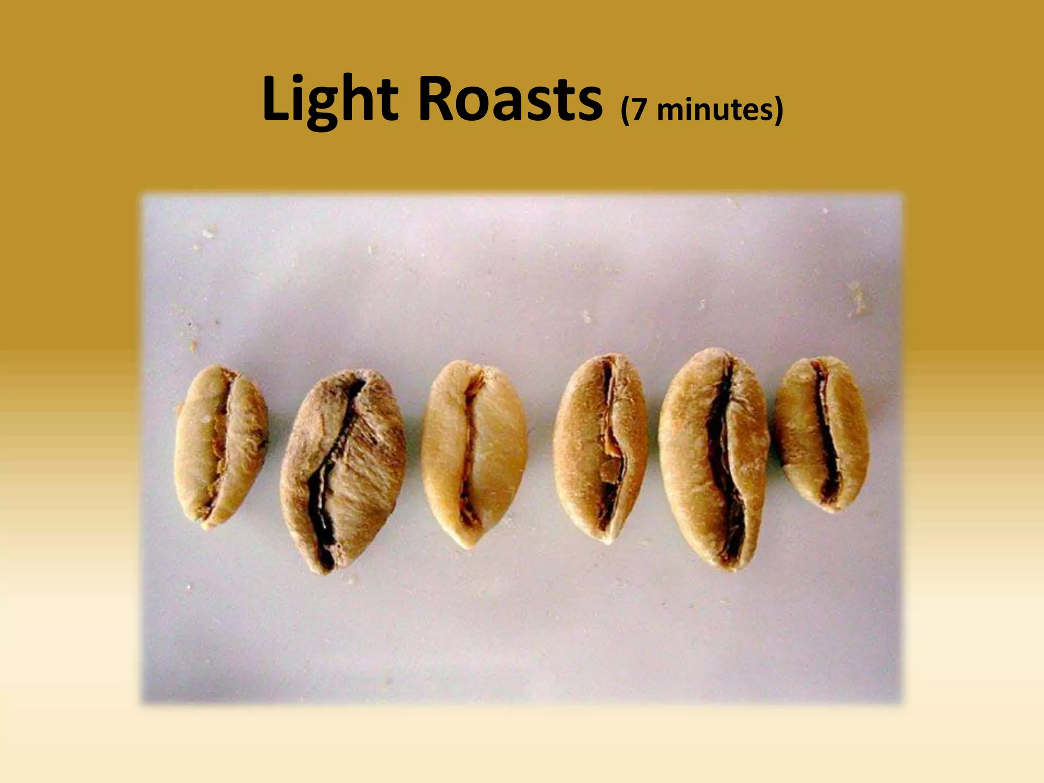 Light Roasts (7 minutes)

 
