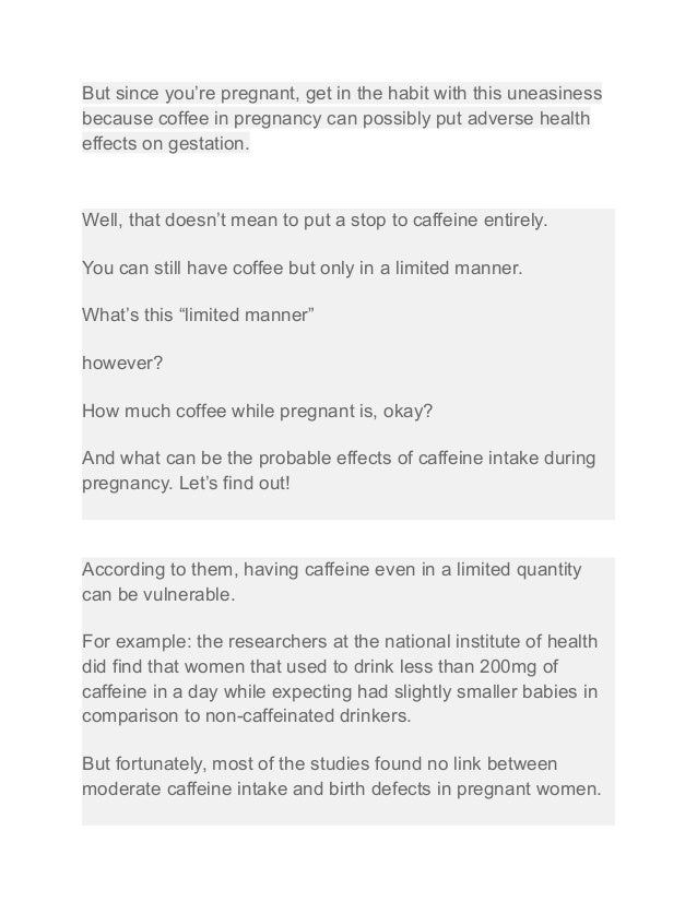coffee-during-pregnancy.pdf - Brewing Methods For Caffeine Free Pregnancy Coffee