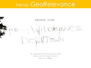 Trends: GeoRelevance 
 