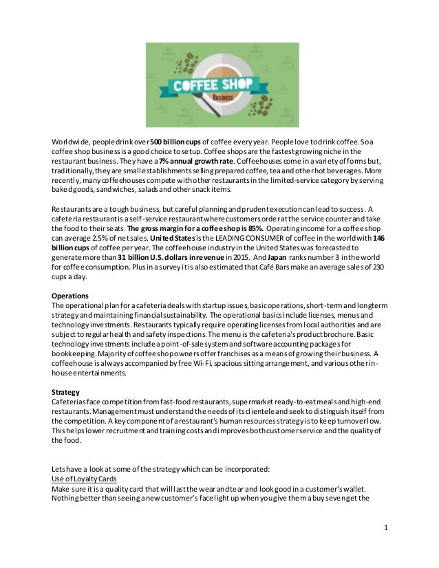 Coffeehouse business