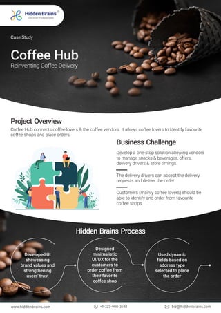 Coffee hub on demand coffee delivery app development