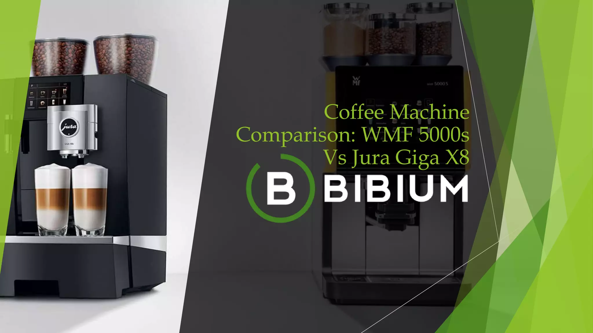 Coffee Machine Comparison WMF 5000s Vs Jura Giga X8 G2 PPT