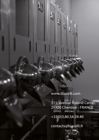 www.biacelli.com
111, avenue Roland Carraz,
21300 Chenôve - FRANCE
+33(0)3.80.54.39.40
contacts@biacelli.fr

 