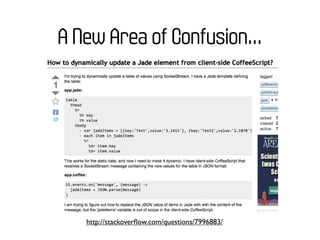 A New Area of Confusion...




   http://stackoverﬂow.com/questions/7996883/
 