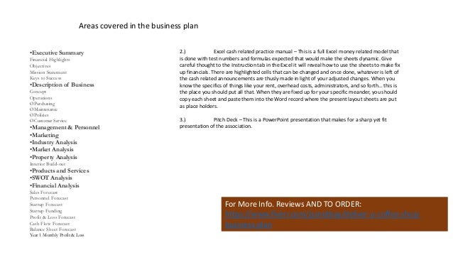 coffee shop business plan template property maintenance plan template
