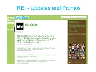 REI - Updates and Promos 